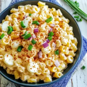 Tasty Deviled Eggs Pasta Salad