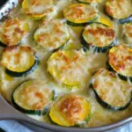 Zucchini and Yellow Squash Au Gratin