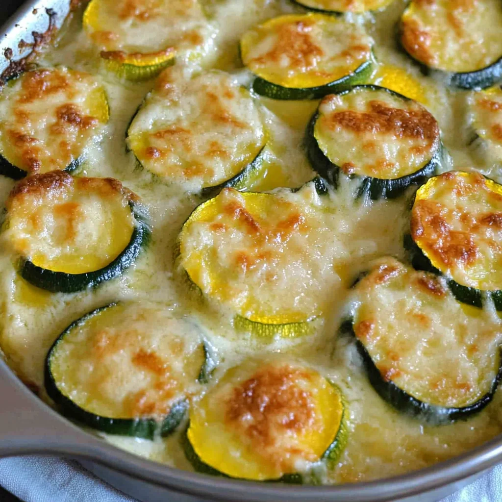 Zucchini and Yellow Squash Au Gratin