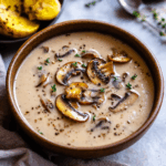 Vegan Creamy Chanterelle Mushroom Soup