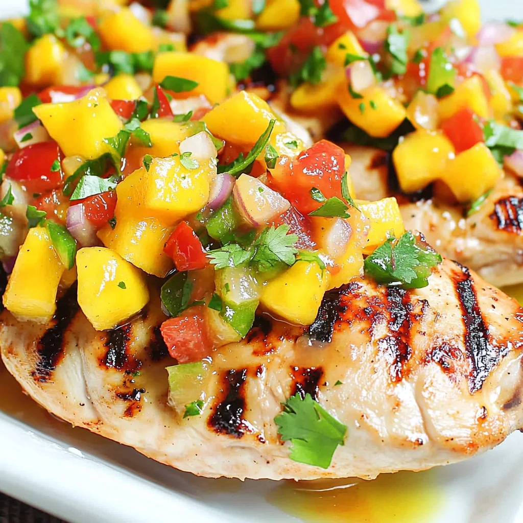 Grilled Chicken with Mango Salsa